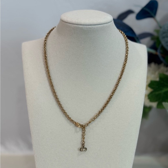 Christian Dior CD Rhinestone Necklace - Picture 5 of 10